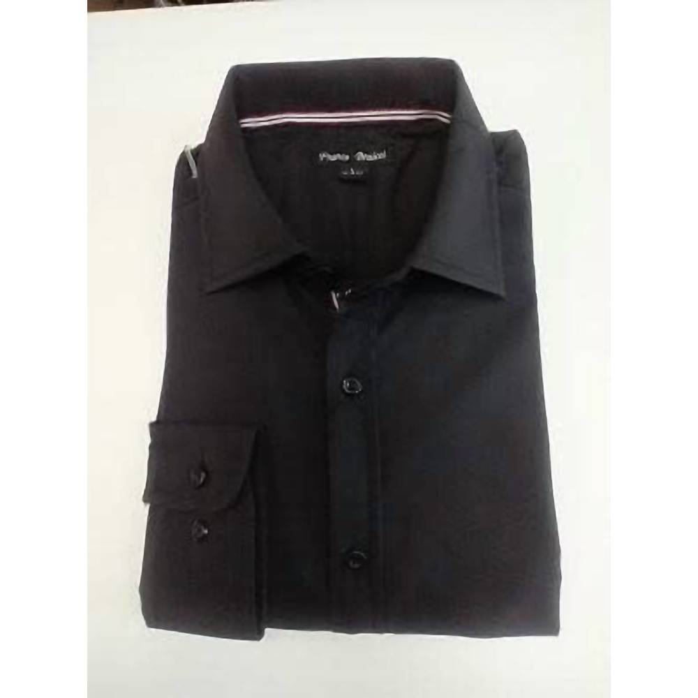 NEW DANIEL K men's long sleeves dress shirt in black